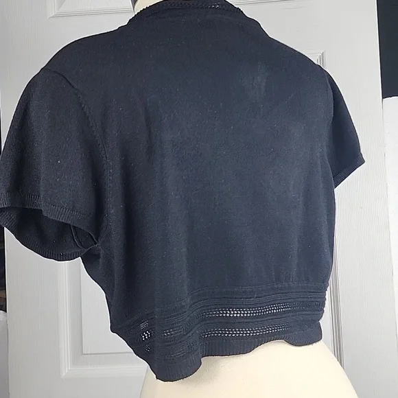 Say What? U S.A. Shrug Size L Short Sleeve Cropped - Picture 4 of 6